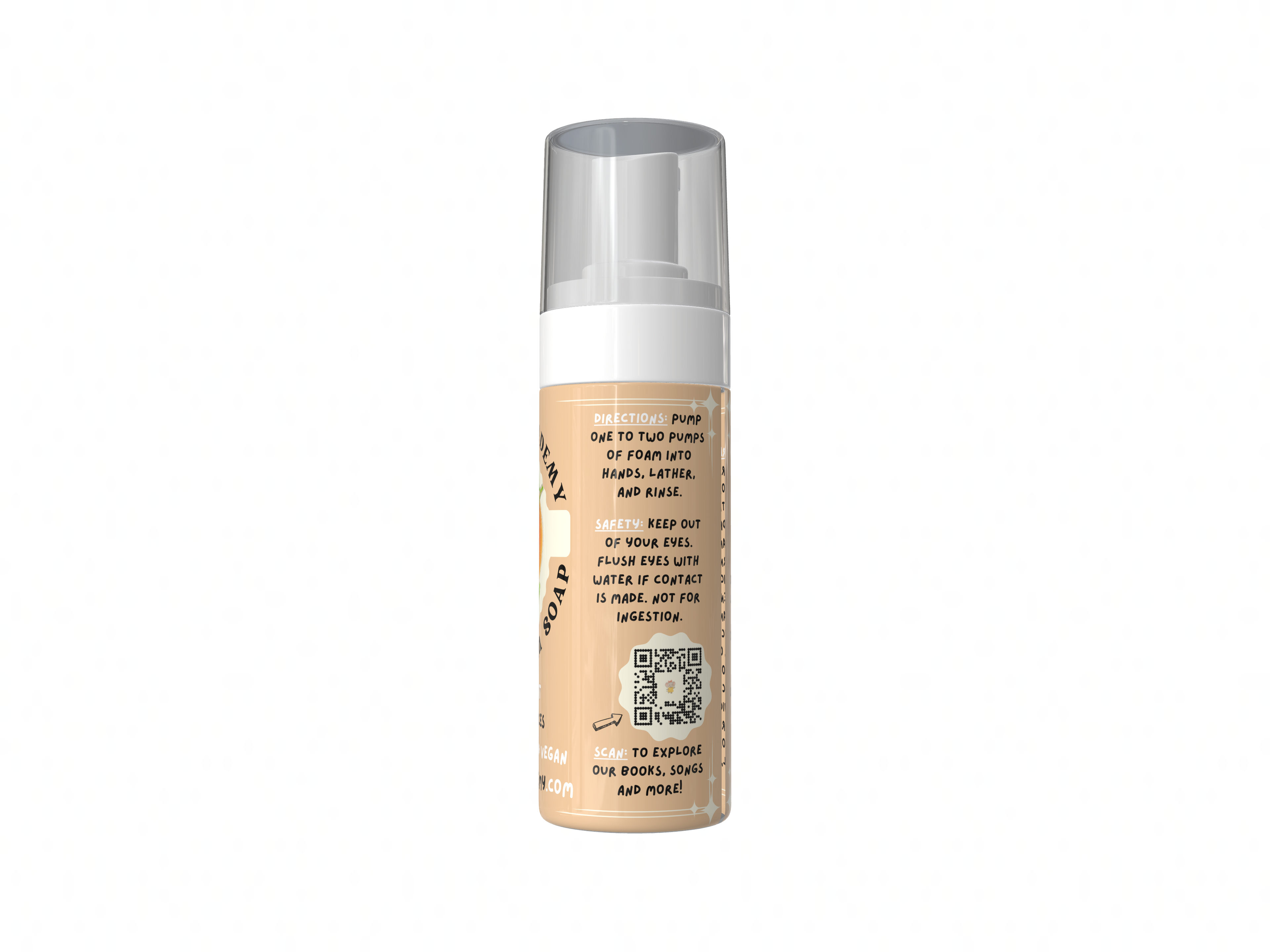 Antria’s Academy Organic Foam Soap ~ Two Fluid Ounces ~ Gentle Foaming Hand Wash ~ Organic & Vegan ~ Citrus Scent